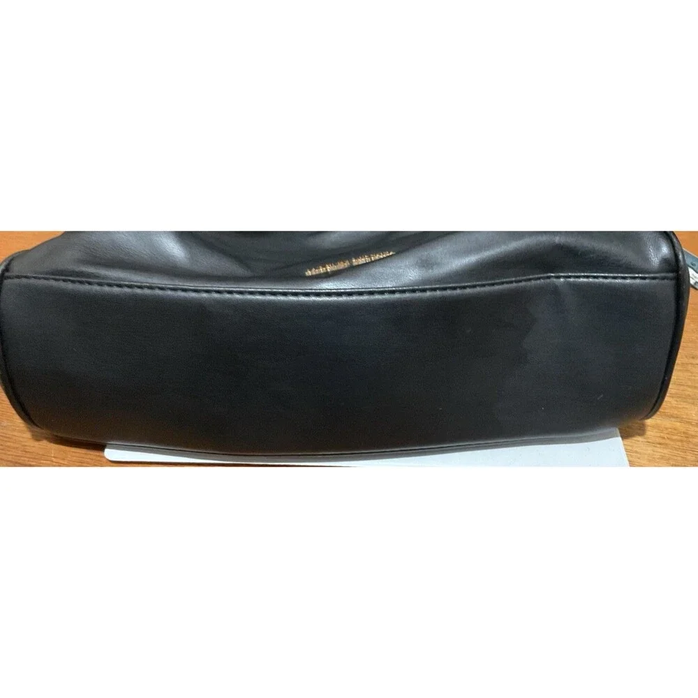 Badgley Mischka Black Medium Shoulder Bag Gold Hardware